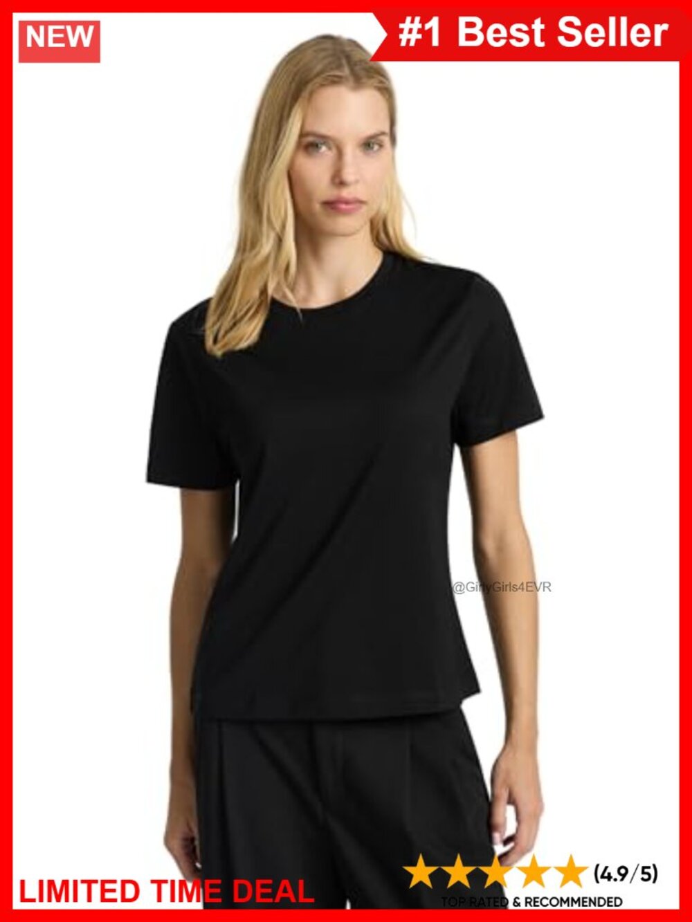 Supima Mercerised Cotton Crew Neck T-Shirt Short Sleeve Tee